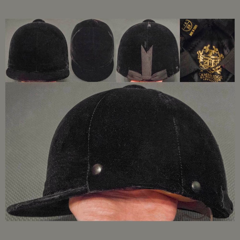 (1) Cambridge Pony Club Riding Helmet 7 1/4 - 59